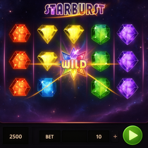 Cazeus - Starburst Slot Game - NetEnt Casino Game