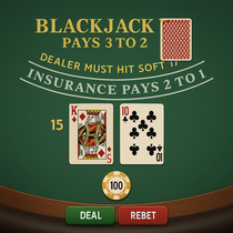 Cazeus - Blackjack Table Game - Classic Casino Card Game