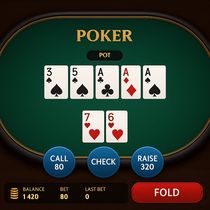 Cazeus - Poker Table Game - Texas Hold'em and Caribbean Stud